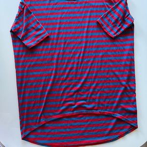 Lularoe Irma Tunic Shirt in Stripe